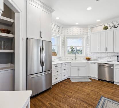 Chef's Kitchen Offering Stainless Steel Appliances