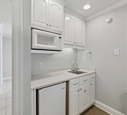 Take Advantage of the Wet Bar - Equipped with a Mini Fridge & Microwave