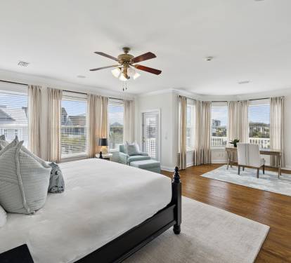 Primary King Suite - Balcony Access, Flat-Screen TV & Dedicated Workspace
