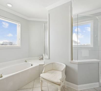 Primary King Suite - Oversized Soaking Tub + Walk-In Shower