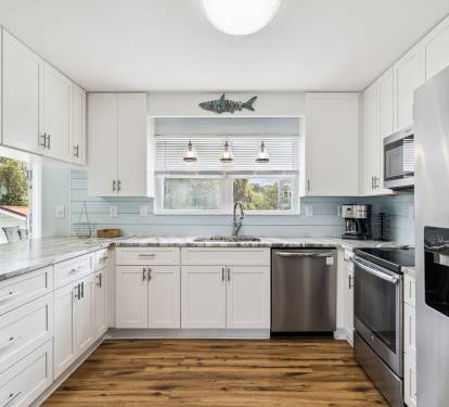 Spacious Kitchen Offering Stainless Steel Appliances
