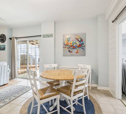Dining Area with Seating for 4 - Perfect for Quick Bites or a Card Game!