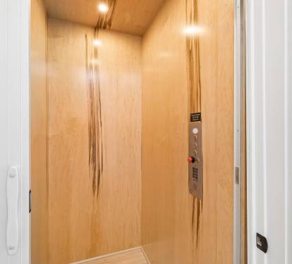 Conveniently Access All 3 Floors on the Elevator!