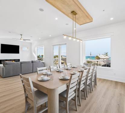 Gather for Gourmet Dinners at the Dining Table - Seating for 10