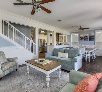 Combined Kitchen, Living and Dining Spaces