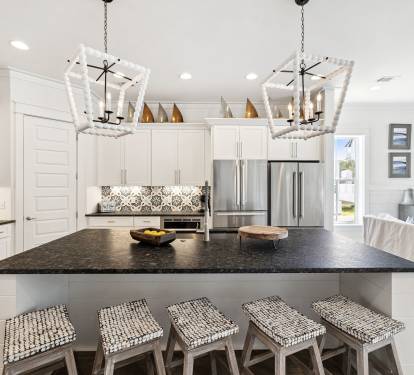 Chef's Kitchen Offering Stainless Steel Appliances