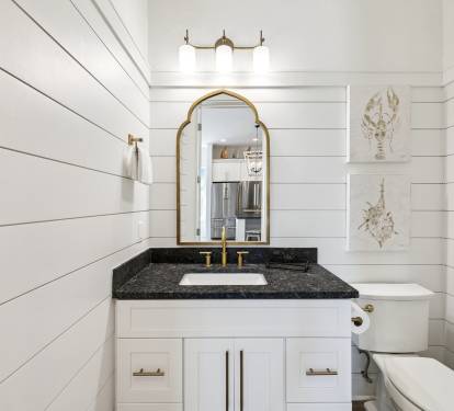 1st Floor Powder Room - Conveniently Located Off the Kitchen