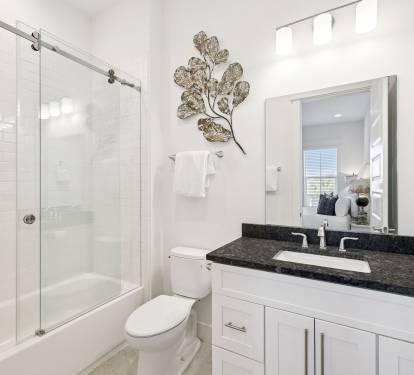 King Guest En-Suite - Single Vanity + Shower/Tub Combo
