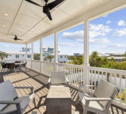 Unwind on the 2nd Floor Rear Balcony