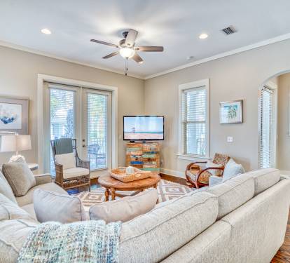 Living Room - Equipped with a Large Flat Screen TV