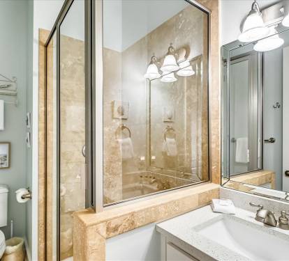 1st Floor Guest Bathroom - Featuring a Large Walk-in Shower