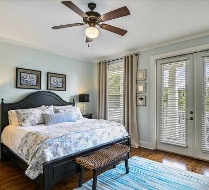 2nd Floor Primary Suite - Furnished with a King Size Bed