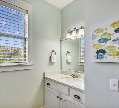 2nd Floor Jack and Jill Bathroom - Complete with a Single Vanity