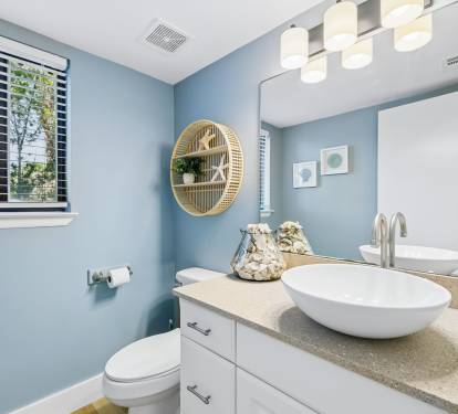 2nd Floor Powder Room - Conveniently Located off the Kitchen