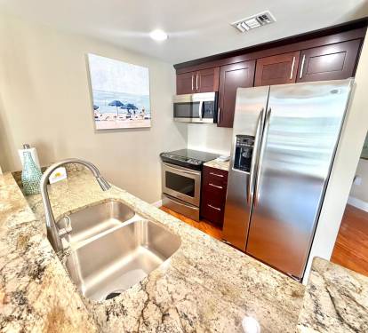 Fully-stocked kitchen