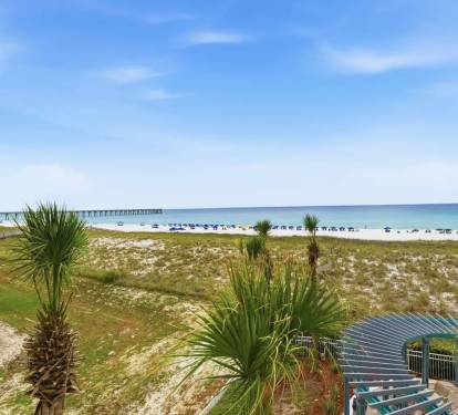 View of Navarre Beach and Pier from the balcony