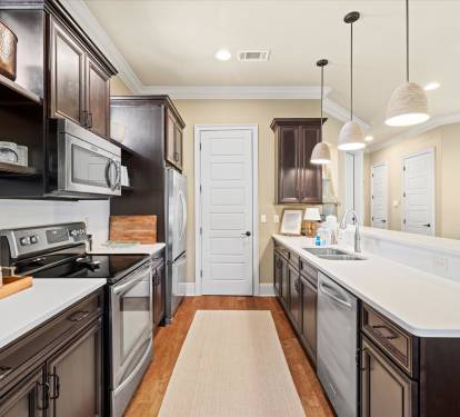Fully stocked kitchen