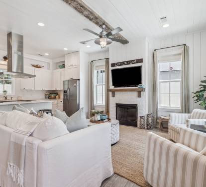 Cozy Up by the Fireplace or Enjoy a Movie Night!