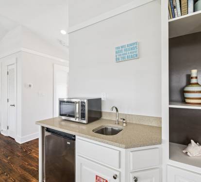 Enjoy Snacks at the Wet Bar!