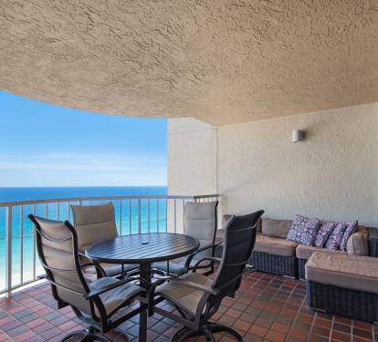 Picture yourself here: sip morning coffee on your private balcony while endless turquoise waters stretch before you. Comfy seating invites you to unwind and soak in breathtaking gulf views.