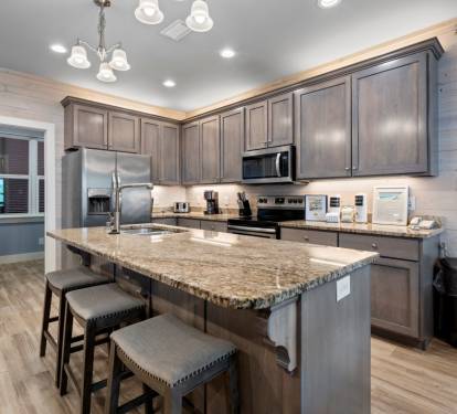 Koastal Kabana Kitchen Island Seats 3