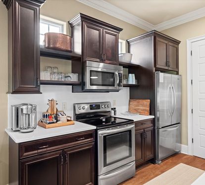 Fully stocked kitchen