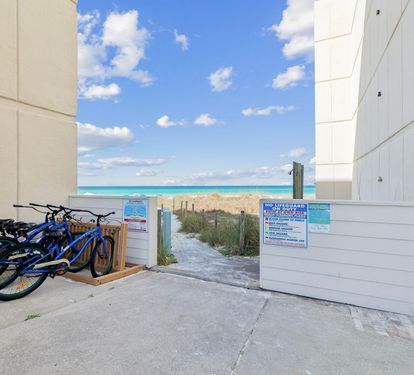 Explore Carillon Beach on Included Bikes!