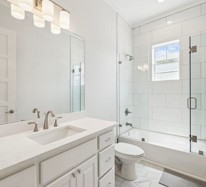2nd Floor Guest Bathroom - Single Vanity + Shower/Tub Combo