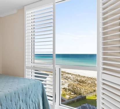 Wake up to stunning ocean views from your comfortable bed. The turquoise waters and pristine beach create your perfect morning backdrop.