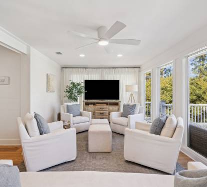 Well Appointed Living Area - Offering Lake Views!