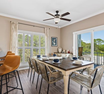 Salty Seashell Dining Table Seats 8