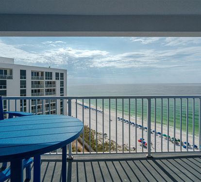 Sip your morning coffee while watching waves roll onto pristine shores from your private seaside balcony.
