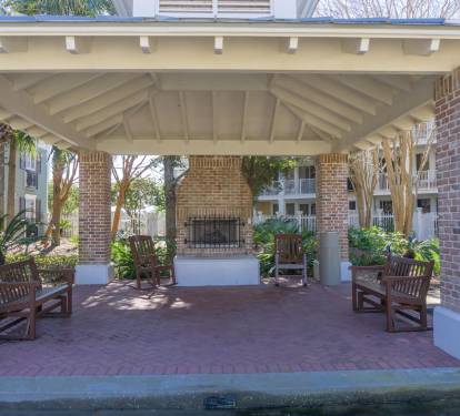 Relax in the beautiful courtyard!