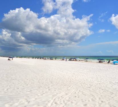 Enjoy the sugar, white sands of Destin