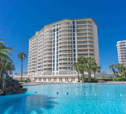 Take a dip into the sparkling blue pool