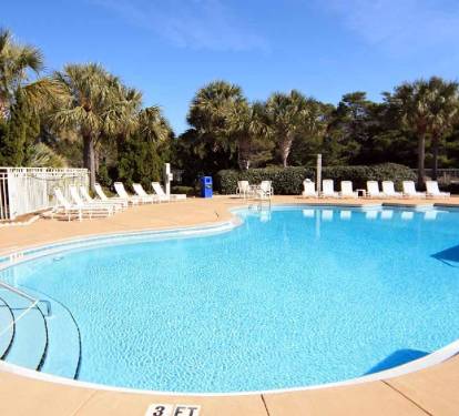 Cool off in the huge pool!