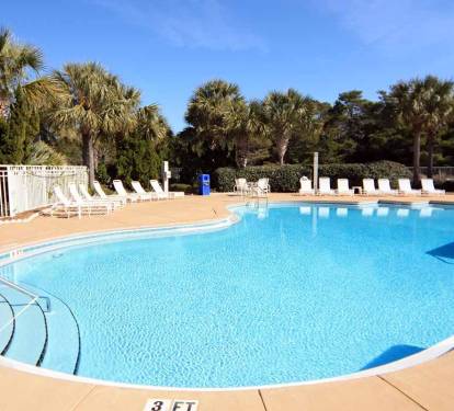 Cool off in the huge pool!