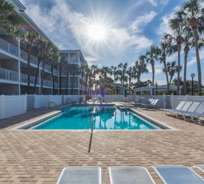 The community pool area.