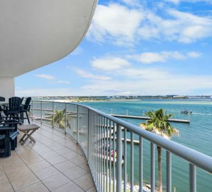 Caribe 305C  Marina Views from Balcony