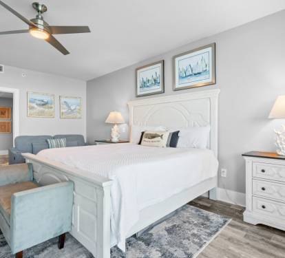 Caribe 305C Primary Bedroom with King and Queen Sleeper