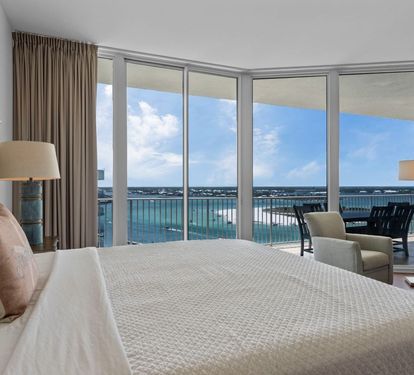 Caribe Penthouse C1 Primary Bedroom with King Bed