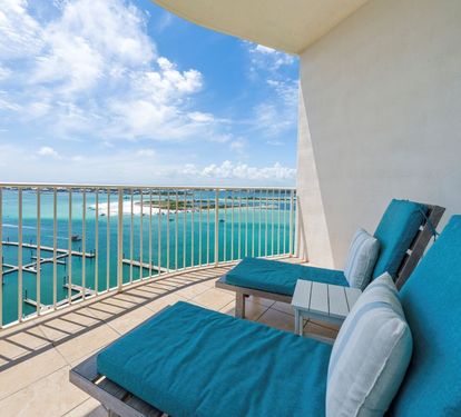 Caribe Penthouse C1 Balcony with Views of Terry Cove and the Gulf