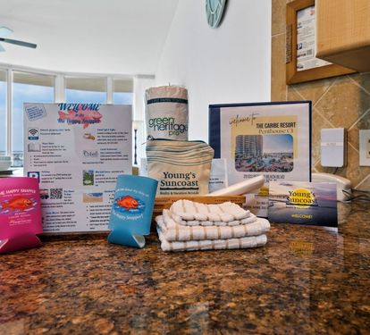 Caribe Penthouse C1 Kitchen and Condo Amenities
