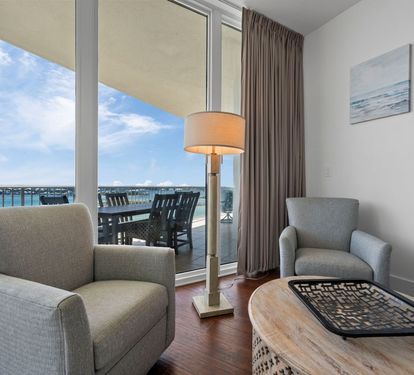 Caribe Penthouse C1 Primary Bedroom Sitting Area