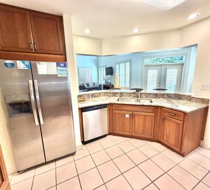 Fully stocked kitchen