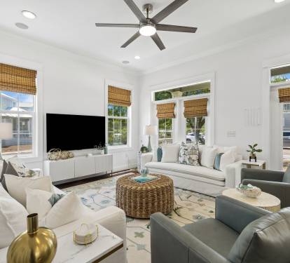 Unwind & Enjoy Your Favorite Movies in the Living Area