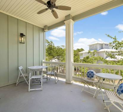 Enjoy Small Bites or Evening Cocktails on the Balcony!