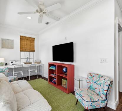 Hangout in the 3rd Floor Living Area - Offering Board Games & A Dedicated Workspace