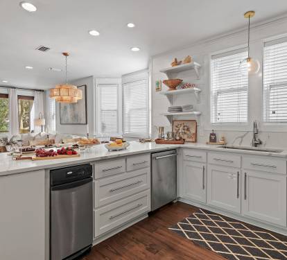 Fully stocked kitchen