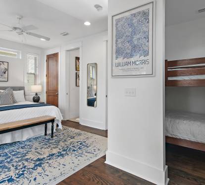 2nd floor master suite #2, with bunks area